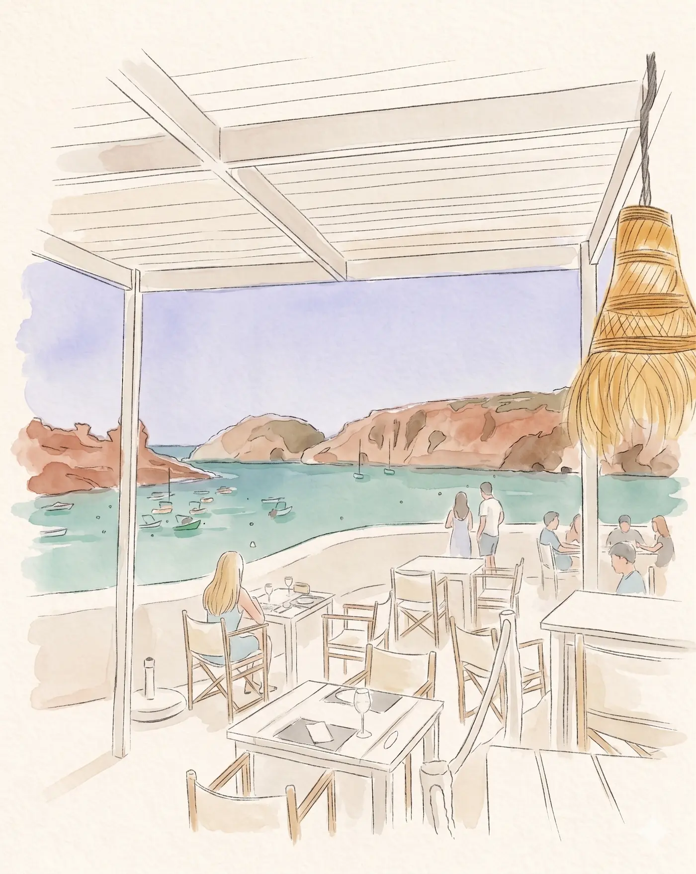 Foto de Ivette, en Cala Morell, Menorca.